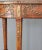 This French oval table from the late 19th century is accented with detailed ormolu on the sides and legs. Tapered legs...