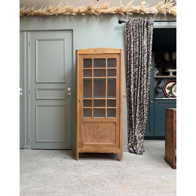 Art Deco Parisian Oak Shop Window, 1930s For Sale - Image 14 of 14
