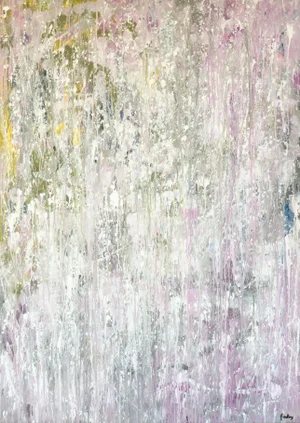 "Rainy Day" Large Abstract Acrylic Painting by Simon Findlay