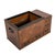 Japanese Burlwood Hibachi With Drawers and Copper Liner, Meiji-Style For Sale - Image 9 of 9