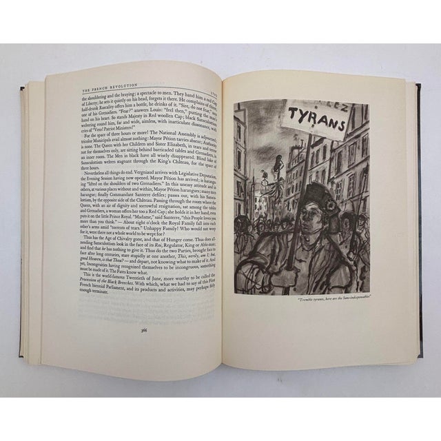 The French Revolution History by Thomas Carlyle Hardcover Book in Slipcase 1956 For Sale - Image 9 of 9