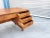 1960s Danish Modern Teak Partners Desk With Drop-Down Bar & Bookcase Back For Sale - Image 9 of 12
