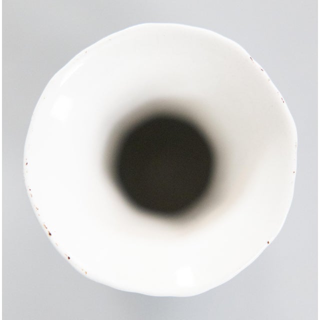 Royal Delft Petite Mid-Century Dutch Delft Faience Floral Vase For Sale - Image 4 of 6