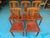 Art Deco Chairs in Carved Walnut with Studded Leather Seats, 1920s, Set of 5 For Sale - Image 9 of 11