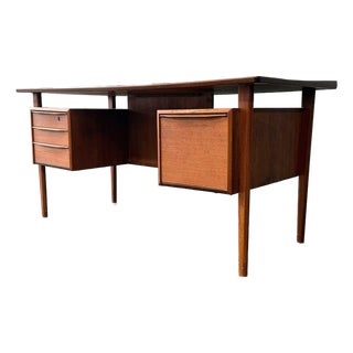 1960s Teak Executive Desk by Peter Løvig Nielsen For Sale