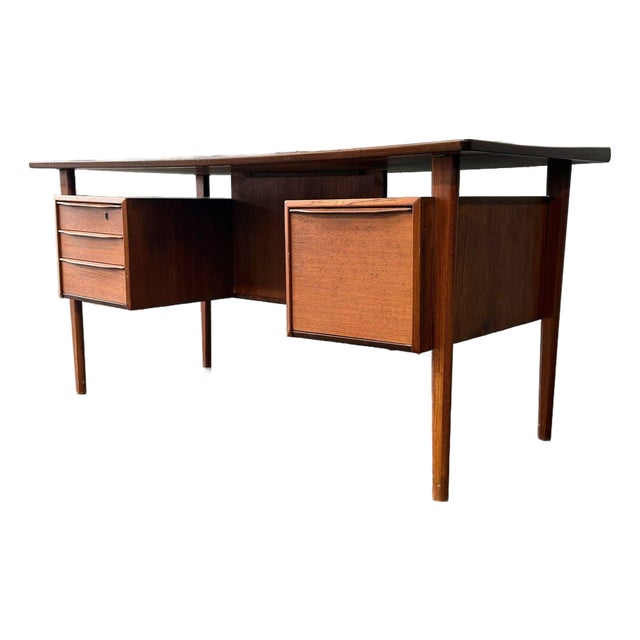 1960s Teak Executive Desk by Peter Løvig Nielsen For Sale