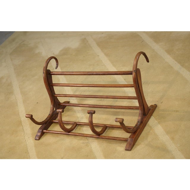 Bentwood Coat Rack with Hooks and Hat Rack, 1920s For Sale - Image 4 of 6