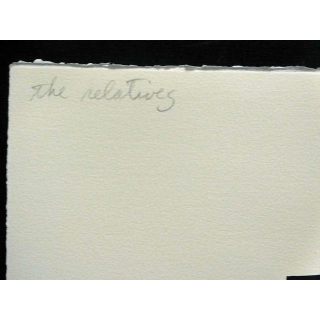 Paper Louis De Mayo "The Relatives" Hand Signed Limited Ed Art Serigraph For Sale - Image 7 of 7