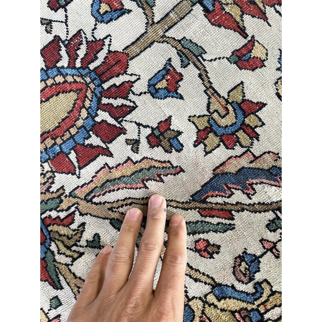 Antique Persian Ferahan Sarouk Blooming Tree of Life Rug, 4.1 x 6.4 For Sale In Milwaukee - Image 6 of 13