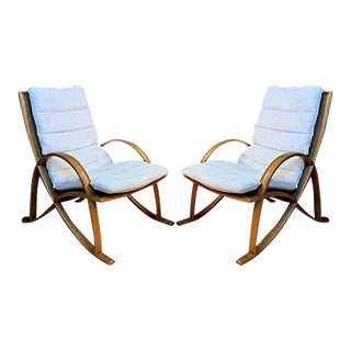 Set of German Armchairs from WK Wohnen, 1970s For Sale