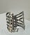 Silver Modernist Geometric Woven Sterling Silver Cuff 79 Grams For Sale - Image 8 of 10