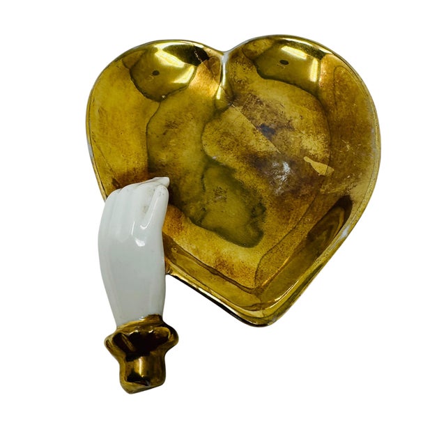 Mid-Century Hollywood Regency 22k Gold Playing Card Suit Trinket Dishes - Set of 4 For Sale - Image 13 of 15