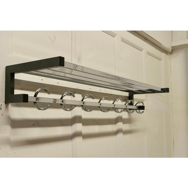 Long French Chrome Hat and Coat Rack, 1960 For Sale - Image 4 of 9