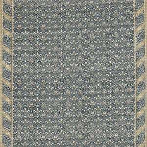 Morris & Co Morris Bellflowers Fabric in Indigo/Sage