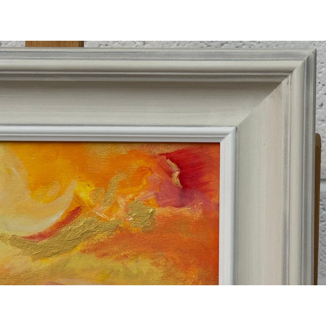 Abstract Expressionism using Red, Orange, Yellow & Gold by Contemporary Artist 2025 For Sale - Image 10 of 12
