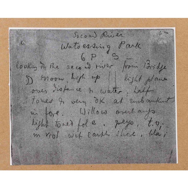 Paper Oscar F. Bluemner Landscape Studies Mixed Media, 2 For Sale - Image 7 of 13