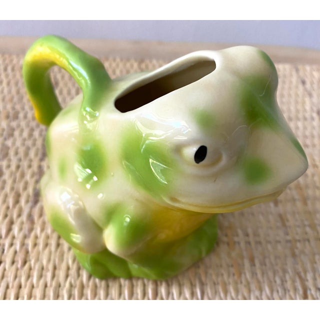 1980s 1980s Tony Wood Staffordshire Ceramic Frog Creamer For Sale - Image 5 of 13