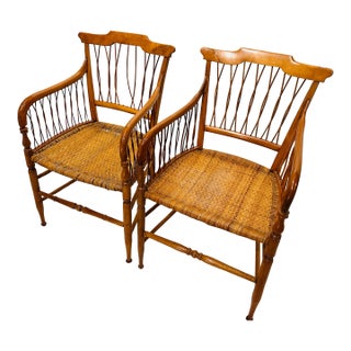 Pair Antique Chippendale English Chairs For Sale