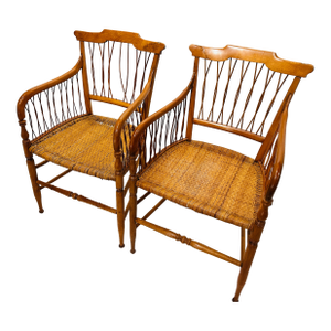 Pair Antique Chippendale English Chairs