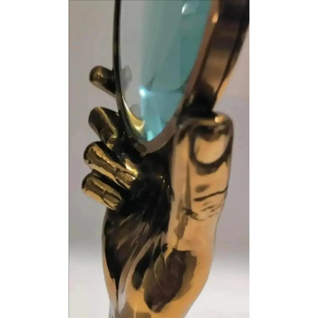 Maitland-Smith Figural Hand Shaped Desktop Magnifying Glass For Sale In Atlanta - Image 6 of 12