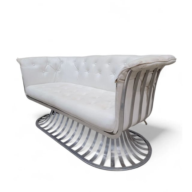 Mid Century Modern Extruded Aluminum Indoor/Outdoor Attributed to Russel Woodard For Sale - Image 10 of 11