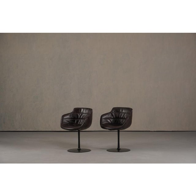 Black Flow Armchairs by Jean-Marie Massaud for MDF, Italy, 2000s, Set of 2 For Sale - Image 8 of 15