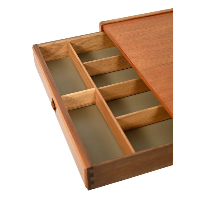 Brown Scandinavian Sewing Table from Egström & Myrstrand, 1960s For Sale - Image 8 of 10