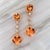 Orange Natural Morganite Diamond Earrings 14k Gold 10.1 TCW Certified For Sale - Image 8 of 14