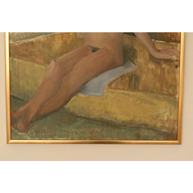Penzell, Model, 1973, Oil on Canvas, Framed For Sale - Image 14 of 18