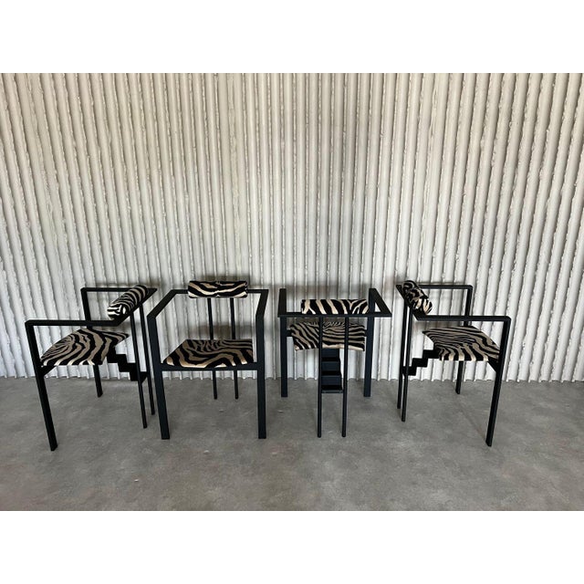 Postmodern Trix Chairs by Karl-Friedrich Förster for KFF, 1980s, Set of 4 For Sale - Image 3 of 18