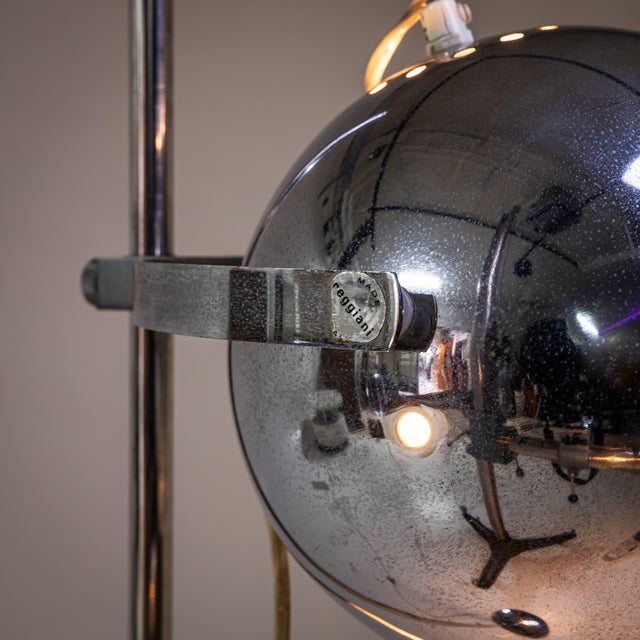Silver Floor Lamp by Goffredo Reggiani, Italy, 1970s For Sale - Image 8 of 12