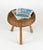 Brown Mid-Century Wicker and Wood Tripod Stool attributed to Tony Paul, USA, 1950s For Sale - Image 8 of 18