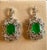7 Carat Colombian Emerald Cut Emerald Diamond Hanging/Drop Earrings 18Karat Gold For Sale - Image 10 of 18