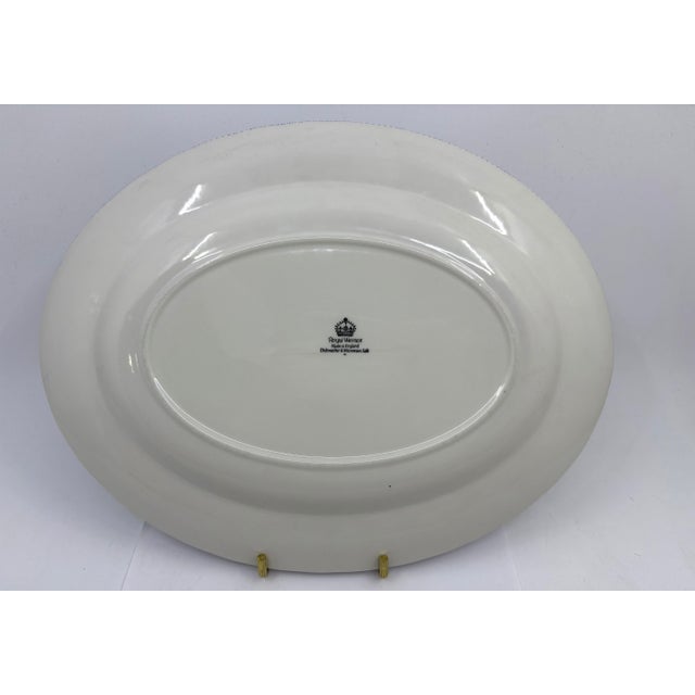 Late 20th Century Late 20th Century Royal Wessex Blue Willow Ceramic Oval Platter For Sale - Image 5 of 6