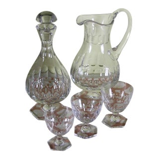 1990s Superb 7 Pc Crystal Set Designed for Renwick & Clarke For Sale