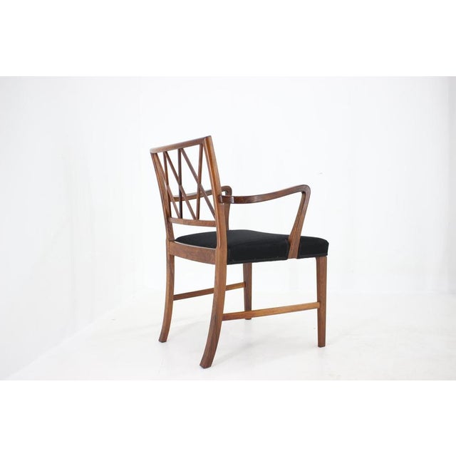 Ole Wanscher Palisander Armchair attributed to Ole Wanscher for AJ Iverson Carpenter Master, 1960s For Sale - Image 4 of 18