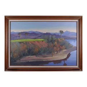 Vintage Howard Carr Mexican Coast Oil Painting