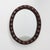 Spanish Brutalist Oval Mirror in Hand-Carved Wood with Brass Studs, 1950s For Sale - Image 12 of 12