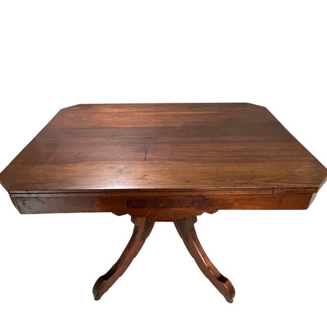 Victorian Late 19th Century American Walnut Side Table For Sale - Image 3 of 8