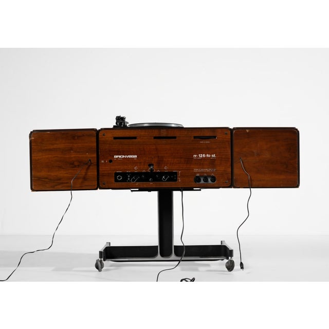 Brown Model RR126 Radio by Achille and Pier Giacomo Castiglioni for Brionvega, 1980s, in Very Good conditions. Designed...