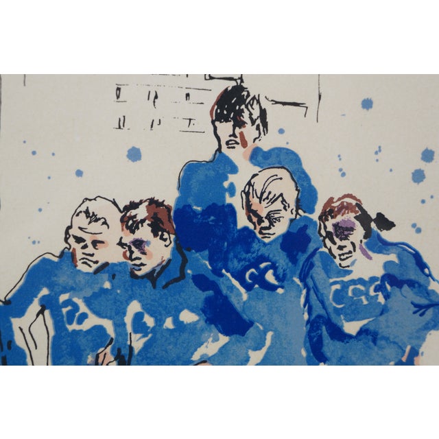 LeRoy Neiman 1972 Signed Russian Boxing Team Munich Olympics Serigraph 26" For Sale - Image 9 of 12