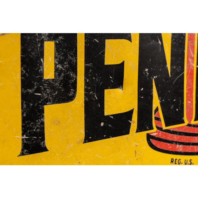 Vintage Pennzoil Flange Sign For Sale - Image 9 of 9