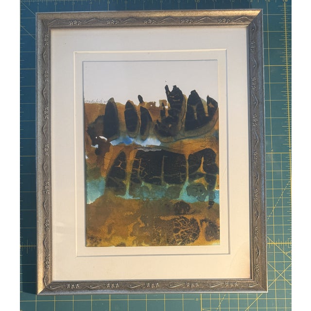 Late 20th Century Abstract Artwork Signed Masterfield For Sale - Image 4 of 9