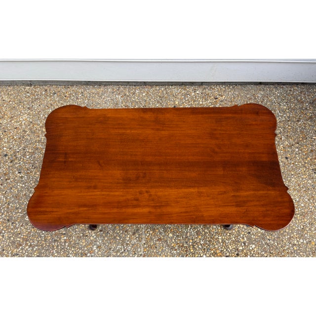 Absolutely beautiful and gracefully elegant early American style coffee table from D R Dimes. Originating in 1964, the D...