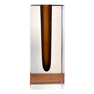 Swedish Art Glass Vase by Asta Strömberg for Strömbergshyttan, 1970s For Sale