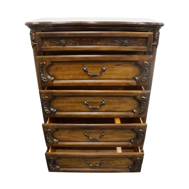 Fairmont Designs Pecan Louis XV French Provincial 42" Chest - Chestnut Finish 7025-11 For Sale - Image 4 of 12