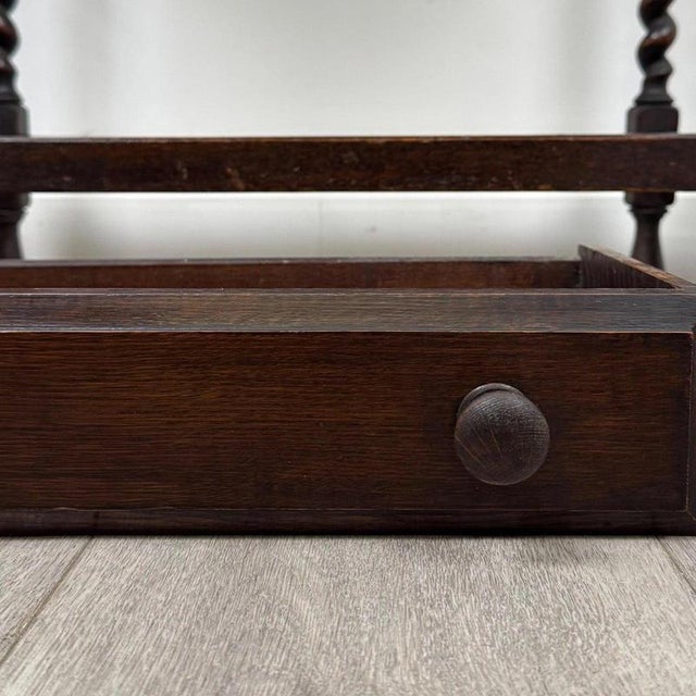 Antique Edwardian Oak Hall Stand, England For Sale - Image 11 of 12