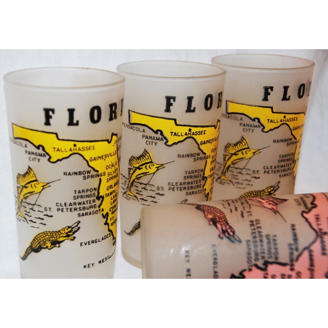Hazel Atlas Florida Souvenir Glasses Set of 4 Chairish