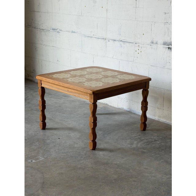 1960s In Style of Henning Kjærnulf Tiles Coffee Table Danish Mid-Century Modern 1960s For Sale - Image 5 of 8