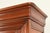 Grange French Louis Philippe Carved Cherry Wood Breakfront Bookcase Cabinet, Circa 1960s For Sale - Image 10 of 17